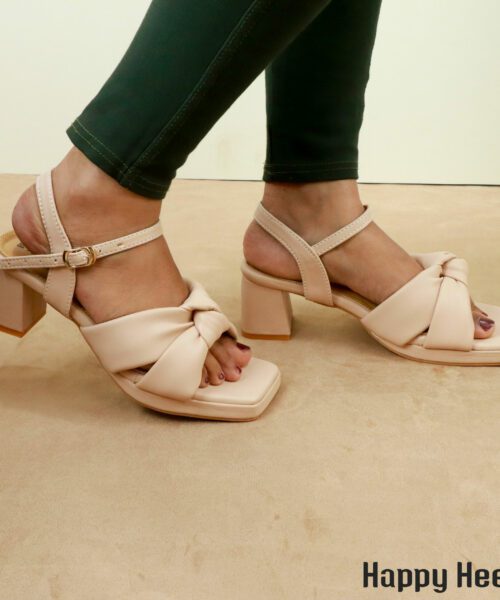 Charlotte Faux Leather Block Heel