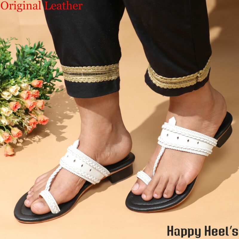 kolhapuri heel chappal