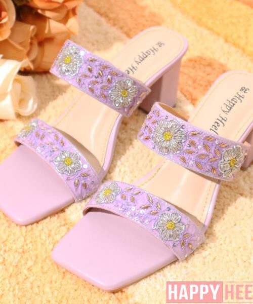 Two strap Karchupi work heel for women's - Happy Heel's