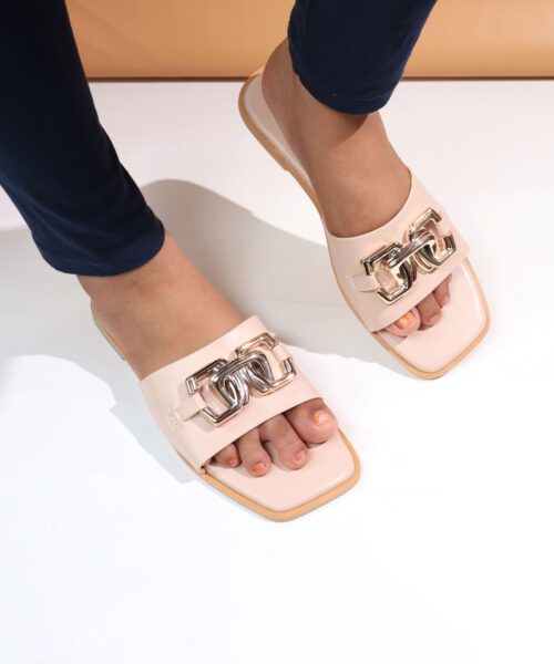 Chain Decor Slippers-Happy Heel’s