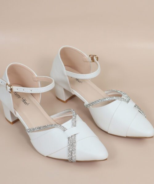 Ankle Strap Block Heel Pump HH-317