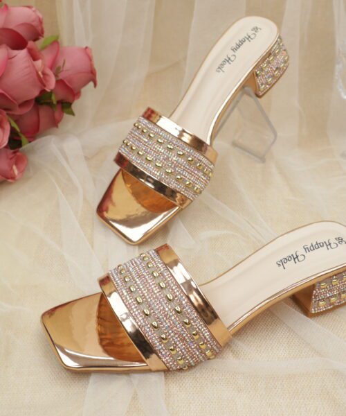 Party Wear Block Heel Sandals-HH332