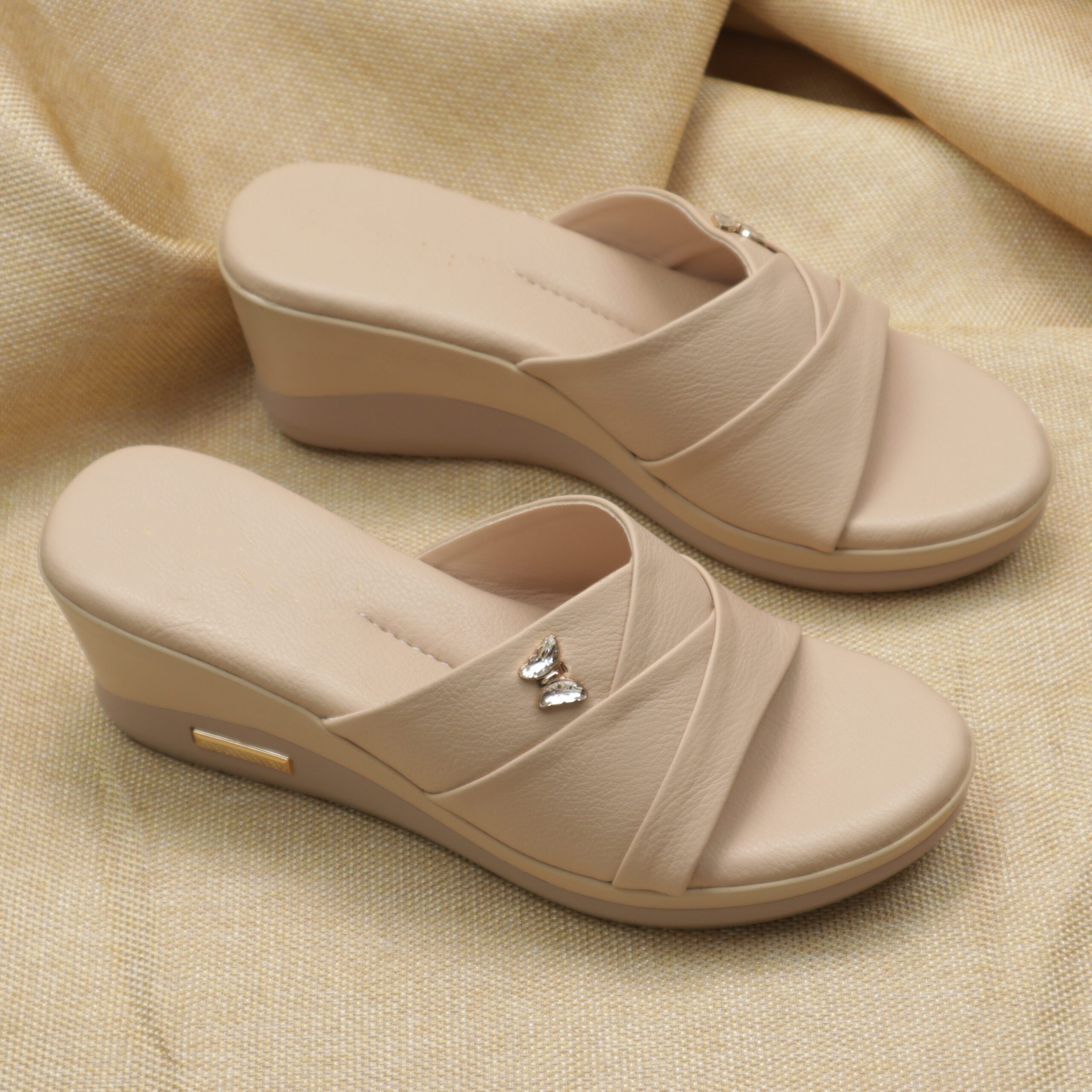 Comfort Wedge Slide Sandal-HH347