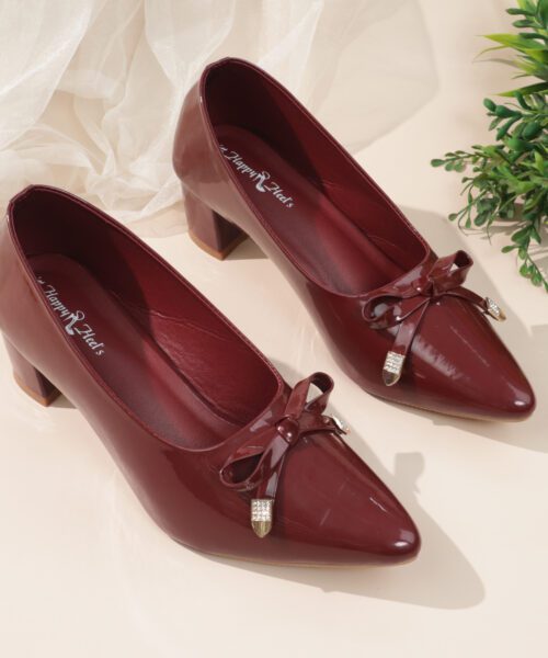 Bow Pointed Toe Pumps-HH351
